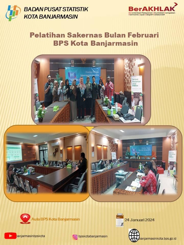 Pelatihan Tatap Muka Survei Angkatan Kerja Nasional (Sakernas) Februari 2024