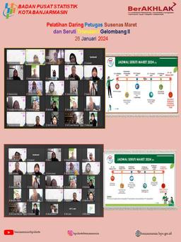 Pelatihan Daring Susenas Maret dan Seruti Triwulan I 2024 Gelombang II 