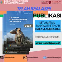 Release Publication Kecamatan Banjarmasin Tengah dalam Angka 2024