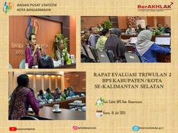 The Evaluation Meeting of BPS Province South Kalimantan