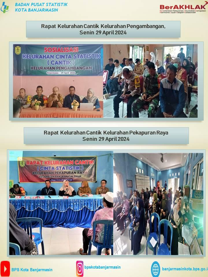 Rapat Kelurahan Cantik Kel. Pekapuran Raya dan Kel. Pengambangan Banjarmasin Timur