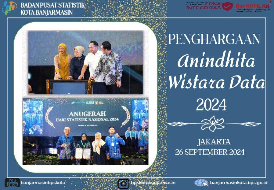 Kota Banjarmasin Meraih Penghargaan Anindhita Wistara Data